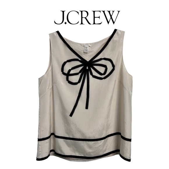 J. Crew (EUC) 100% Silk Fully Lined Sleeveless Top Size Large - Picture 10 of 10